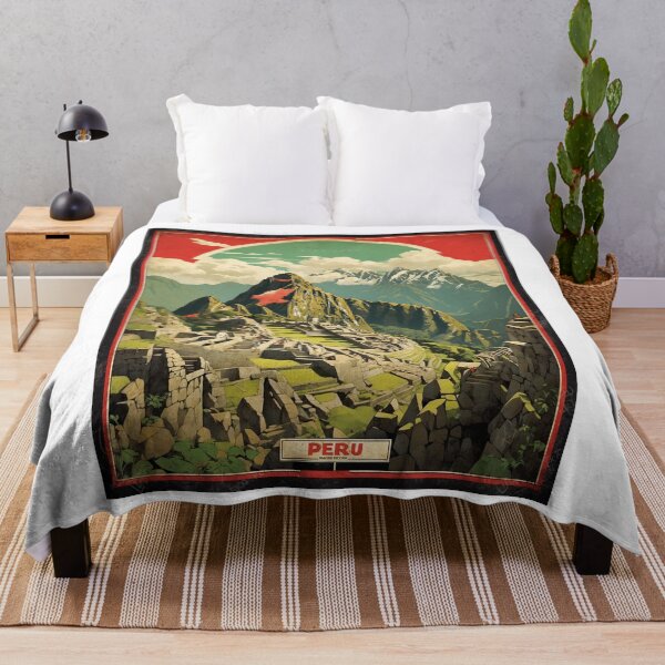 Item preview, Peru Macchu Picchu Vintage Poster Tourism designed and sold by TravelersGems.