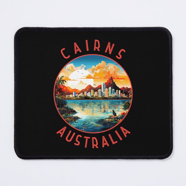 Item preview, Cairns Australia Retro Distressed Circle designed and sold by KrisSidDesigns.