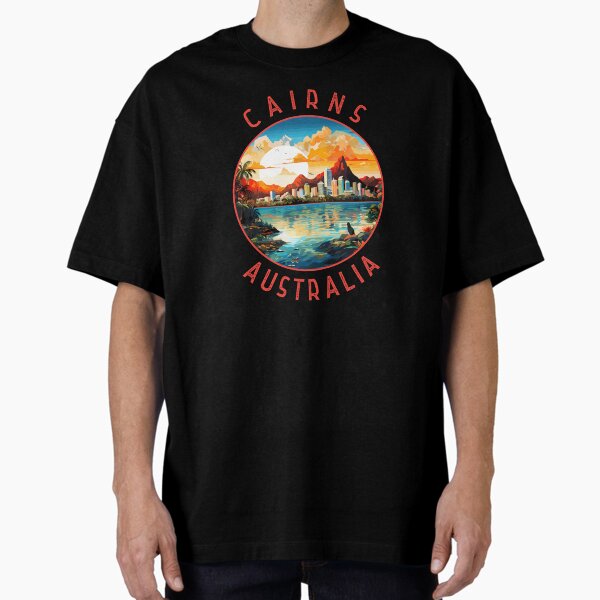 Item preview, Cairns Australia Retro Círculo apenado designed and sold by KrisSidDesigns.