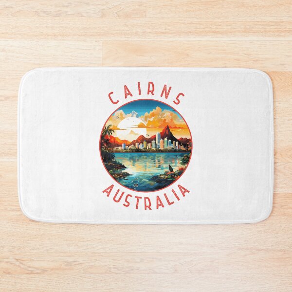 Item preview, Cairns Australia Retro Distressed Circle designed and sold by KrisSidDesigns.