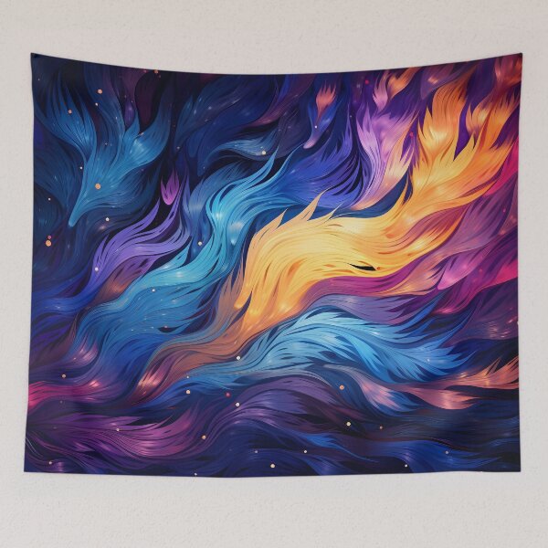 Item preview, colorful bioluminescent abstract print designed and sold by dcrc.