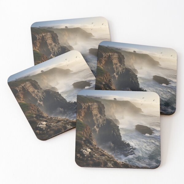 Item preview, Cliffs in Scotland on a sunny day - Landscape photography designed and sold by TheArtistOf2022.