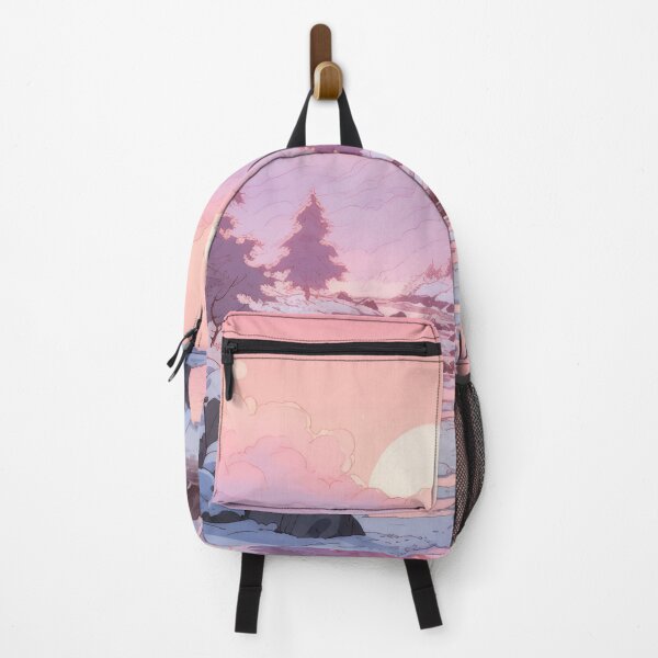 Item preview, 80s Retro Anime Snowy Valley Landscape designed and sold by Animania-AnimeS.
