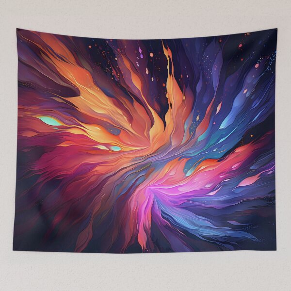 Item preview, colorful bioluminescent abstract print designed and sold by dcrc.