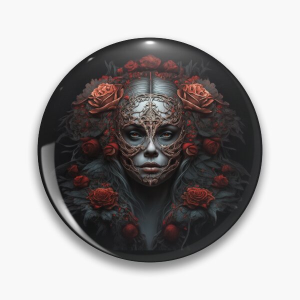 Item preview, Elegant gorgeous La Calavera Catrina, Lady of the afterlife, the Elegant Skull designed and sold by Fantasymachine.