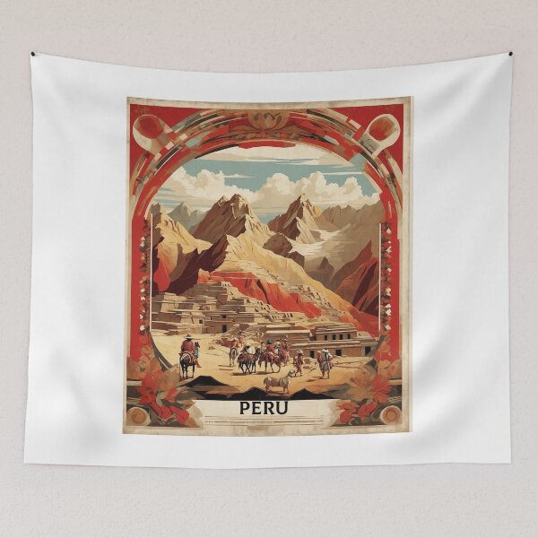 Item preview, Peru Vintage Poster Tourism designed and sold by TravelersGems.