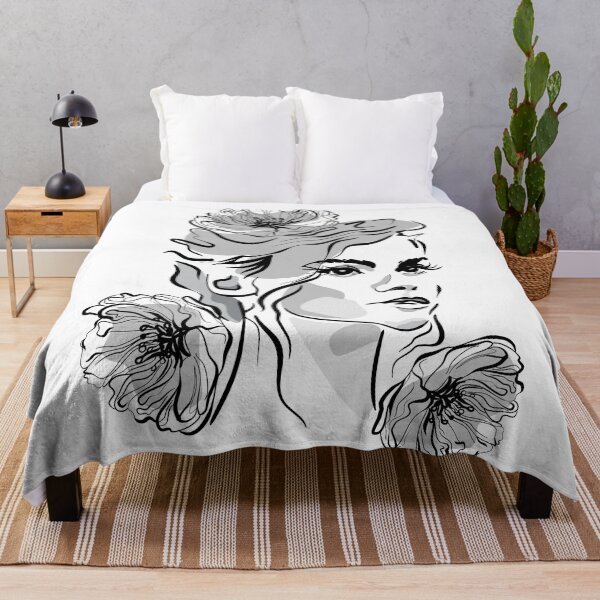 Item preview, Girl with poppy flowers designed and sold by Mashusha-art.
