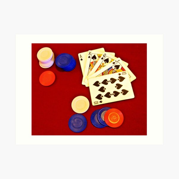 Royal Flush Art Print