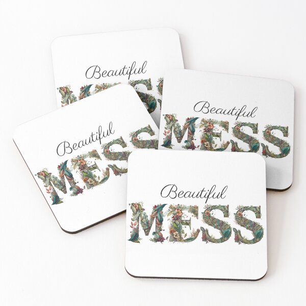 Item preview, Beautiful Mess: Forest themed lettering designed and sold by Unfolding Art.