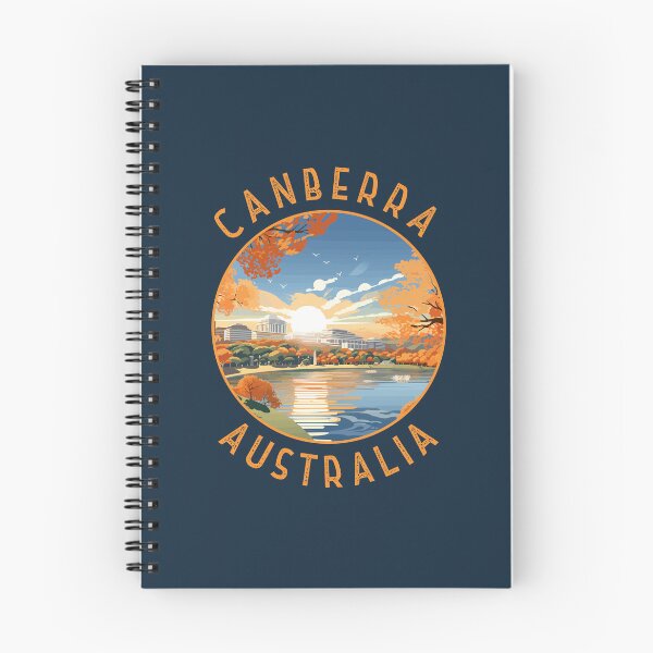 Item preview, Canberra Australia Retro Círculo apenado designed and sold by KrisSidDesigns.