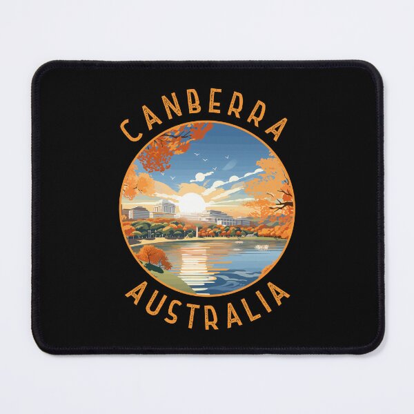 Item preview, Canberra Australia Retro Distressed Circle designed and sold by KrisSidDesigns.