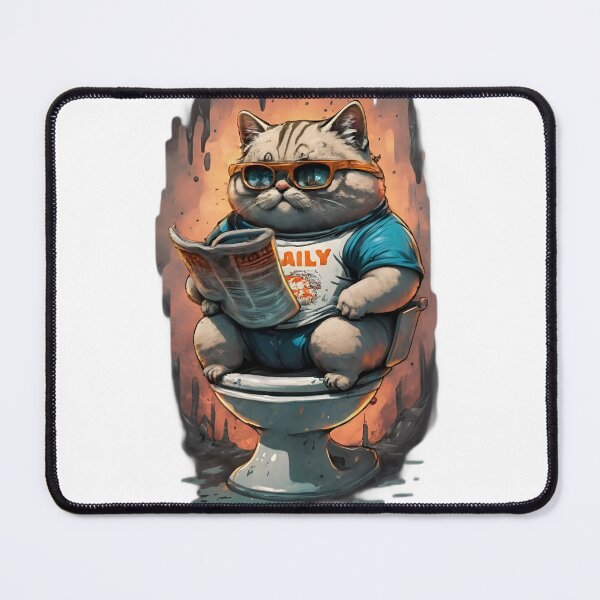 Item preview, Cat is sitting on the Toilet designed and sold by Rostislav Tarasenko.