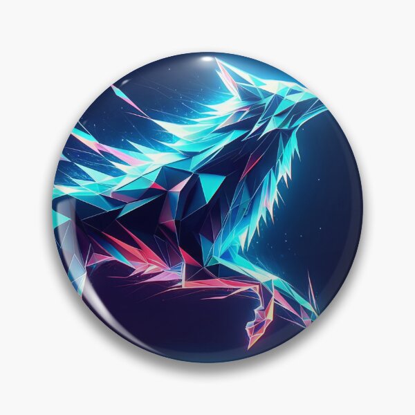 Item preview, Luminous Leap: The Polygonal Wolf designed and sold by Nick Seidel.