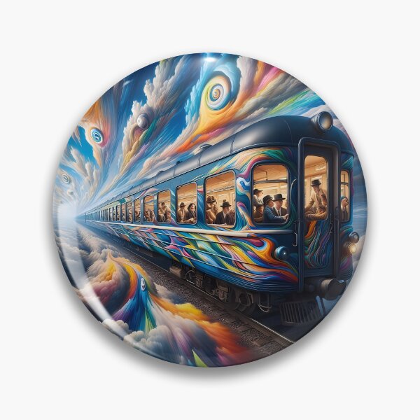 Item preview, Chromatic Voyage: The Surrealist Express designed and sold by AI-Only Creations.