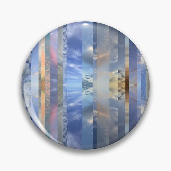 Item preview, Sky Photos Mirroed Stripes - Sunset to Sunrise - Large Scale Abstract Clouds in Blue, Gray, White, Orange, Lavender designed and sold by SageFolio.