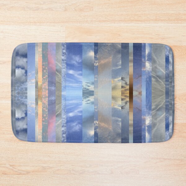 Item preview, Sky Photos Mirroed Stripes - Sunset to Sunrise - Large Scale Abstract Clouds in Blue, Gray, White, Orange, Lavender designed and sold by SageFolio.
