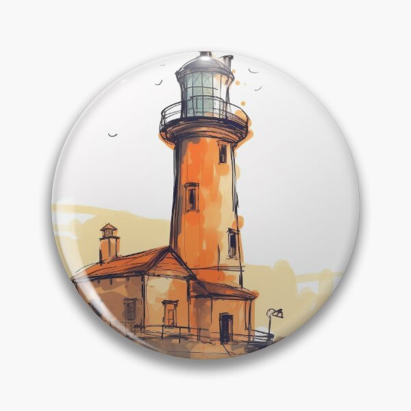 Item preview, Coastal Radiance: Watercolor Lighthouse designed and sold by FoxFotoCo.