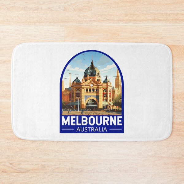 Item preview, Melbourne Australia Travel Art Emblem designed and sold by KrisSidDesigns.
