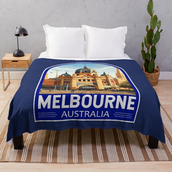 Item preview, Melbourne Australia Travel Art Emblem designed and sold by KrisSidDesigns.