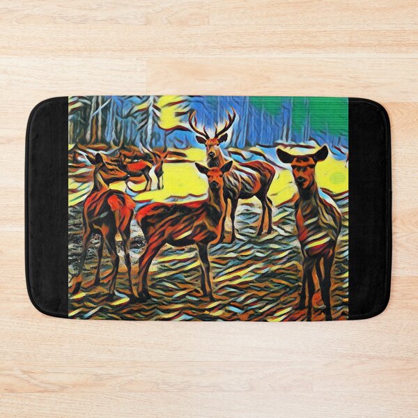 Item preview, Colorful Deer Art - Art Deco Style designed and sold by TGAL2.