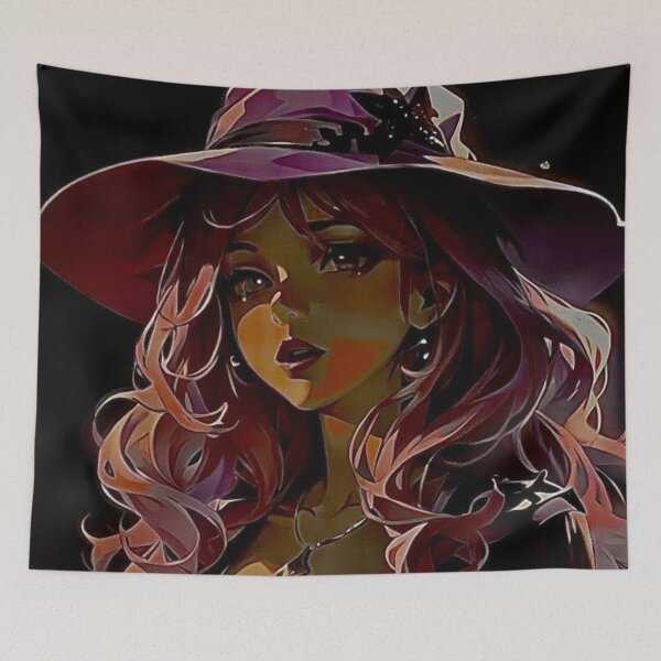 Item preview, Cute Cybergirl with purple hat designed and sold by SoulArtSara.