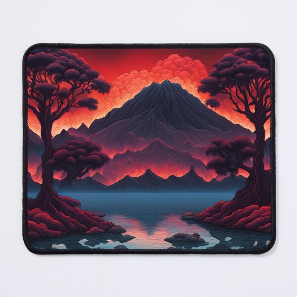 Item preview, Volcanic Landscape from an Island Far, Far Away in the Middle of the Ocean  designed and sold by Bright-Moonrise.