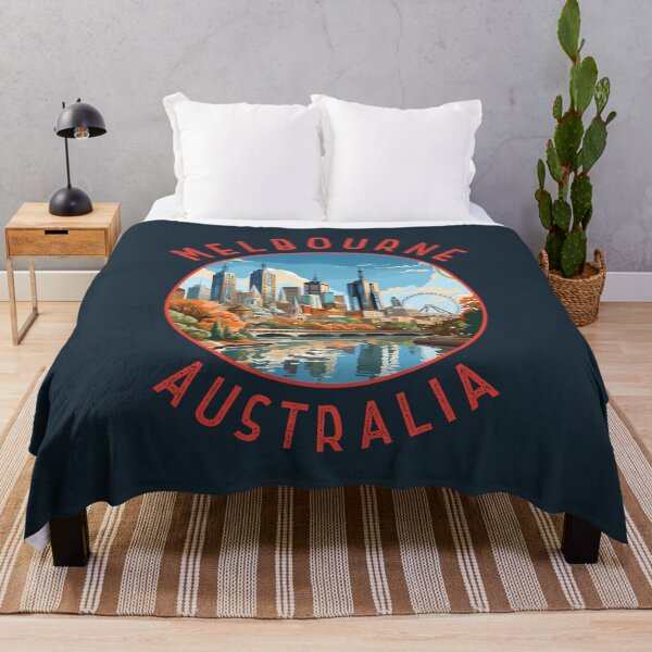 Item preview, Melbourne Australia Retro Distressed Circle designed and sold by KrisSidDesigns.