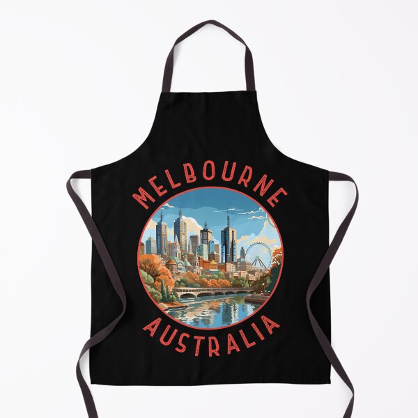 Item preview, Melbourne Australia Retro Distressed Circle designed and sold by KrisSidDesigns.