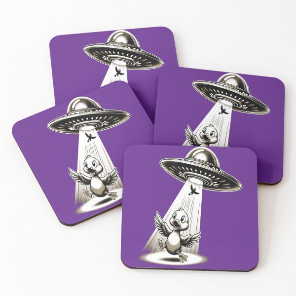 Item preview, Ducks being abducted by a UFO designed and sold by WiltedCabbage.