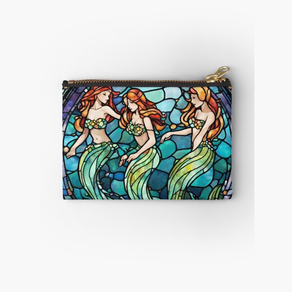 Item preview, colorful stained glass with animals, siren designed and sold by GroonSpace.