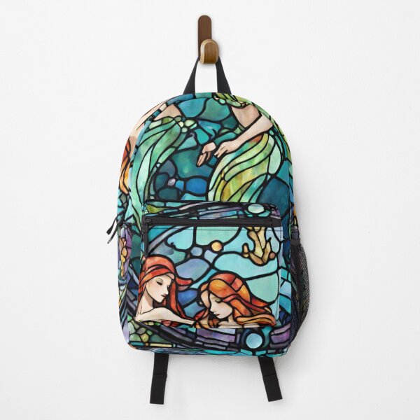 Item preview, colorful stained glass with animals, siren designed and sold by GroonSpace.