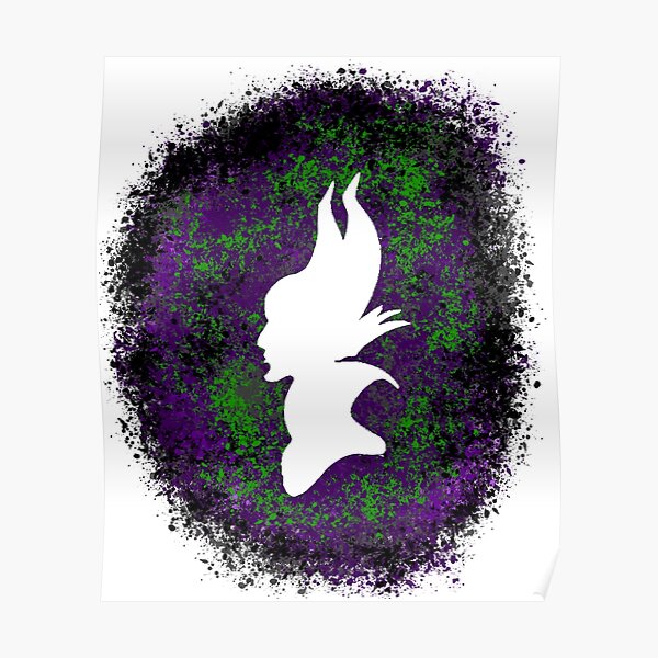 Download Maleficent Silhouette Posters Redbubble