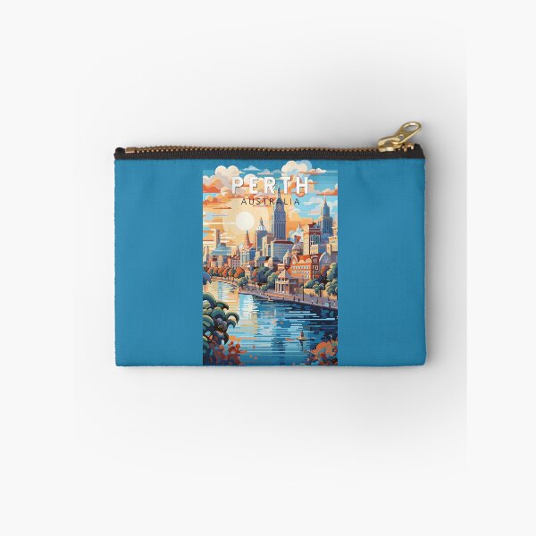 Item preview, Perth Australia Travel Art Vintage designed and sold by KrisSidDesigns.