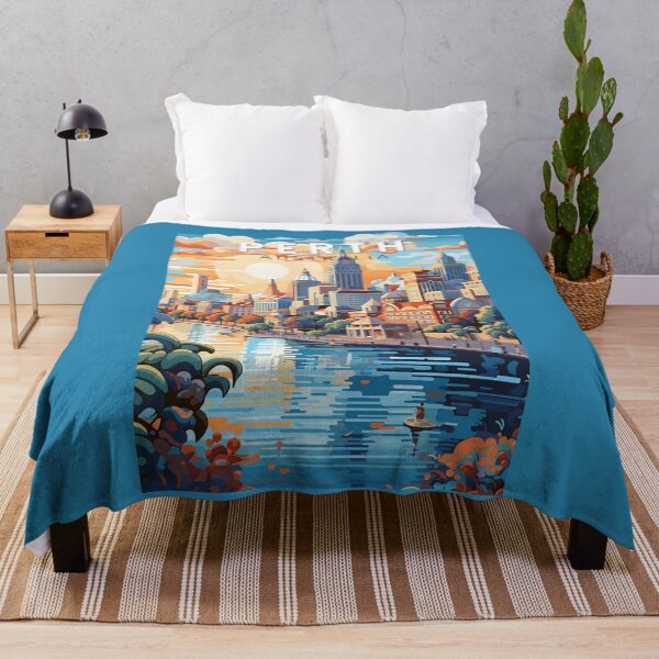 Item preview, Perth Australia Travel Art Vintage designed and sold by KrisSidDesigns.