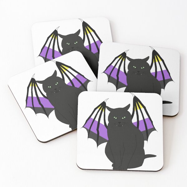 Item preview, Gato Dragón Orgullo No Binario designed and sold by ashstash.