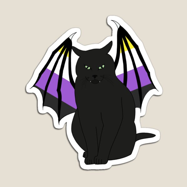 Item preview, Non-binary Pride Dragon Cat designed and sold by ashstash.