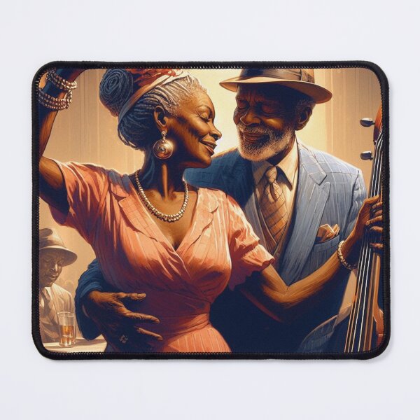 Item preview, A beautiful couple enjoying a Jazz dance. Painting,drawing. designed and sold by LindaV44.