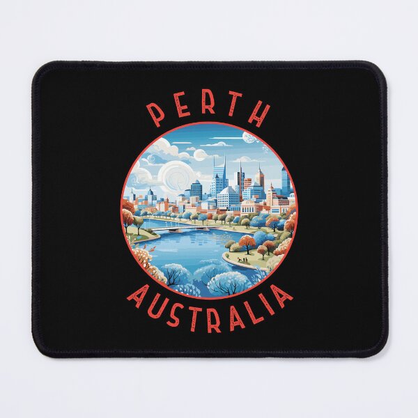 Item preview, Perth Australia Retro Distressed Circle designed and sold by KrisSidDesigns.