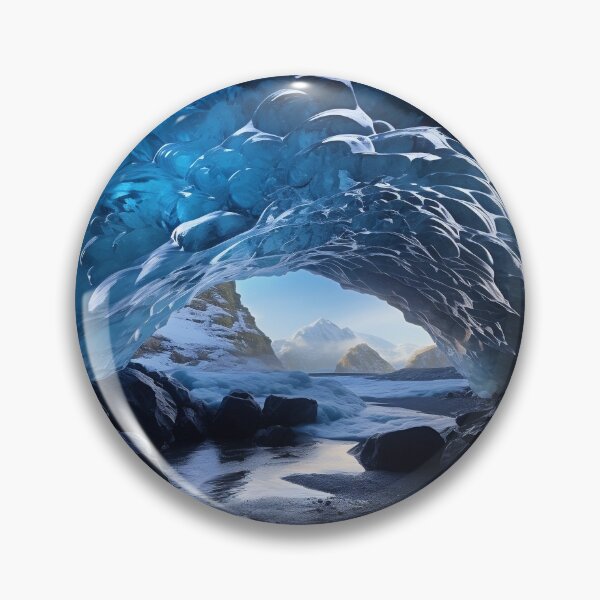 Item preview, Inside a cave in Iceland at sunrise - Landscape photography designed and sold by TheArtistOf2022.