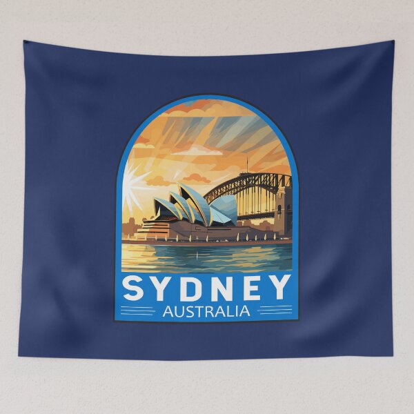 Item preview, Sydney Australia Travel Art Emblem designed and sold by KrisSidDesigns.