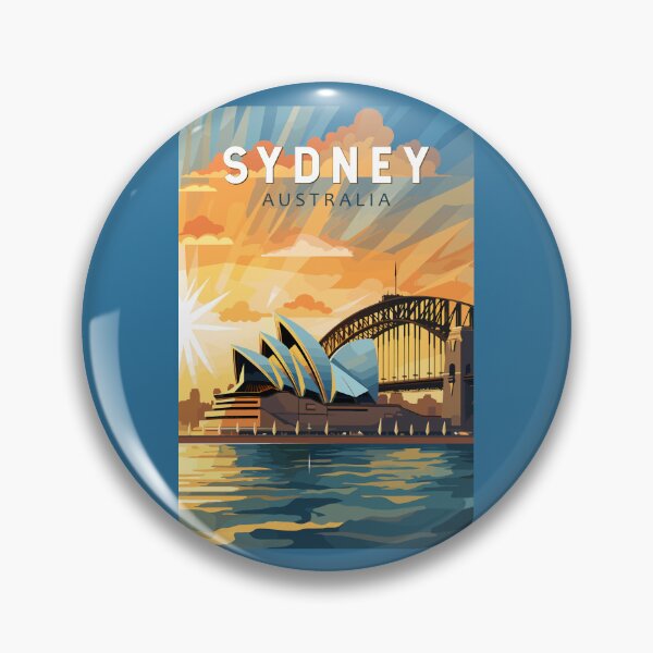 Artikelvorschau, Sydney Australien Reisekunst Vintage entworfen und verkauft von KrisSidDesigns.