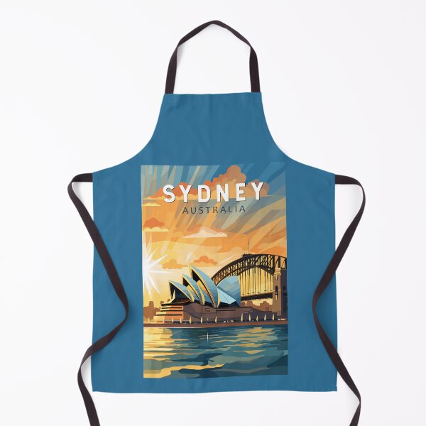 Item preview, Sydney Australia Travel Art Vintage designed and sold by KrisSidDesigns.