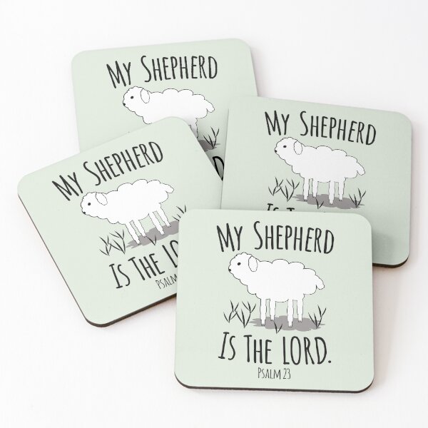 Item preview, Psalm 23, My Shepherd Is The LORD, Christian Design with Little Lamb designed and sold by Angela Dow.