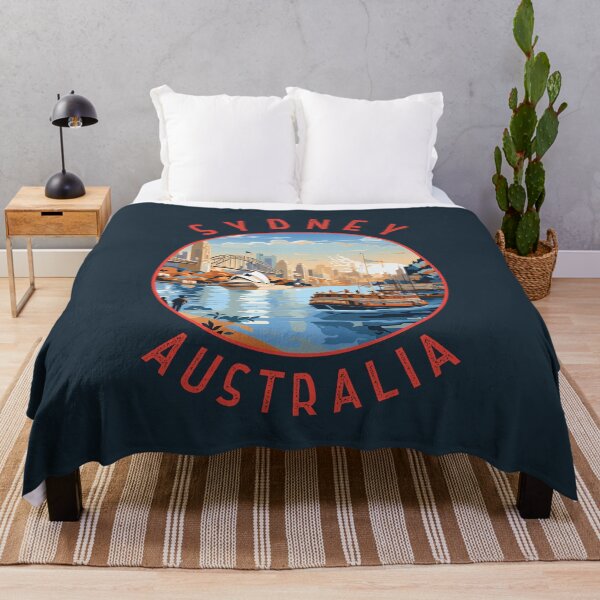 Item preview, Sydney Australia Retro Distressed Circle designed and sold by KrisSidDesigns.