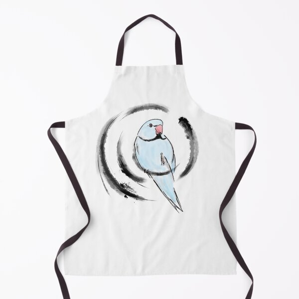 Item preview, Blue Indian ringneck parrot Japanese sumie style designed and sold by okamechan.