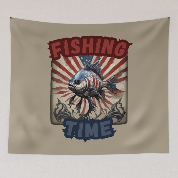 Item preview, American Flag Fishing designed and sold by JuniperusArt.