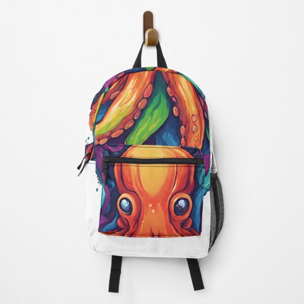 Item preview, Colorful octopus, kraken, rainbow pattern, designed and sold by GroonSpace.