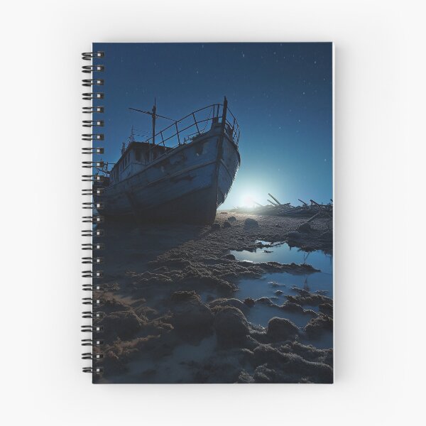 Item preview, The Shipwreck on beach with night sky - Landscape photo designed and sold by TheArtistOf2022.