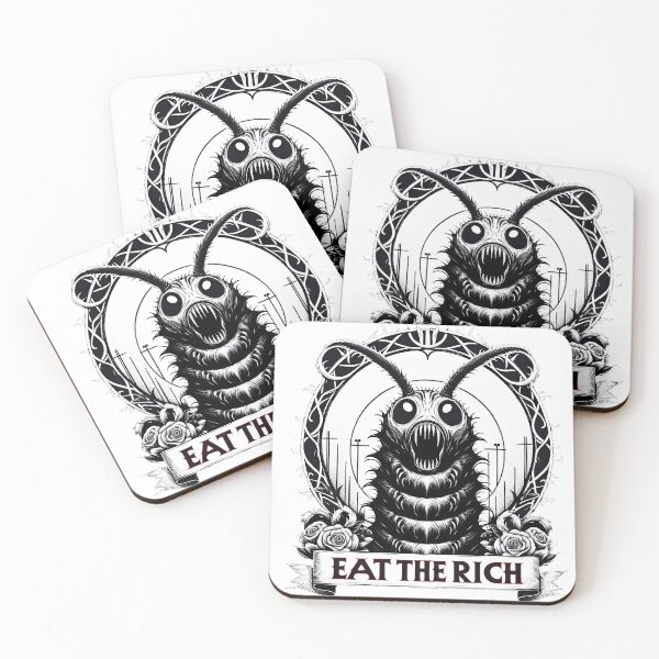 Item preview, Eat the Rich Horror Hungry Caterpillar designed and sold by ArtadoraDesignz.