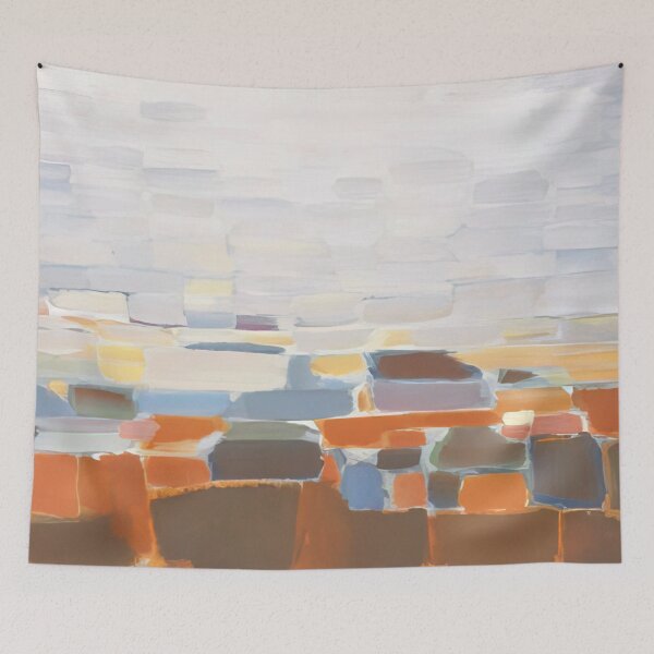 Item preview, nicolas de stael ciel art informel designed and sold by NasriART.